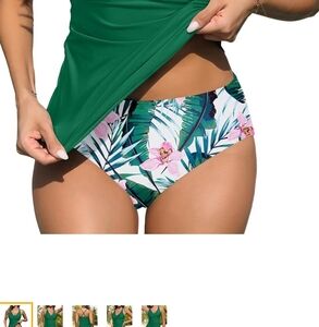 NWT Green Floral Women's Tankini